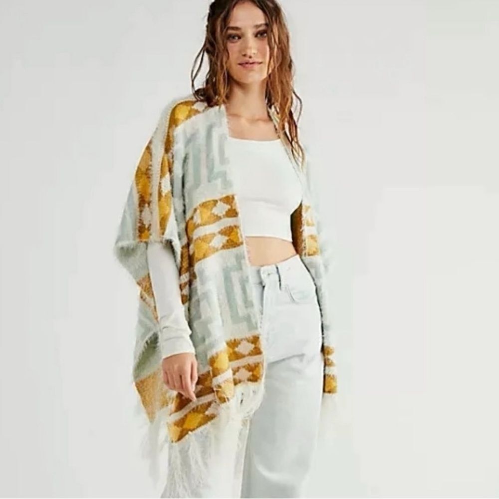 FREE PEOPLE Diamondback Cozy Kimono/ One Size